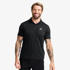 Stream Polo Shirt Herren Black