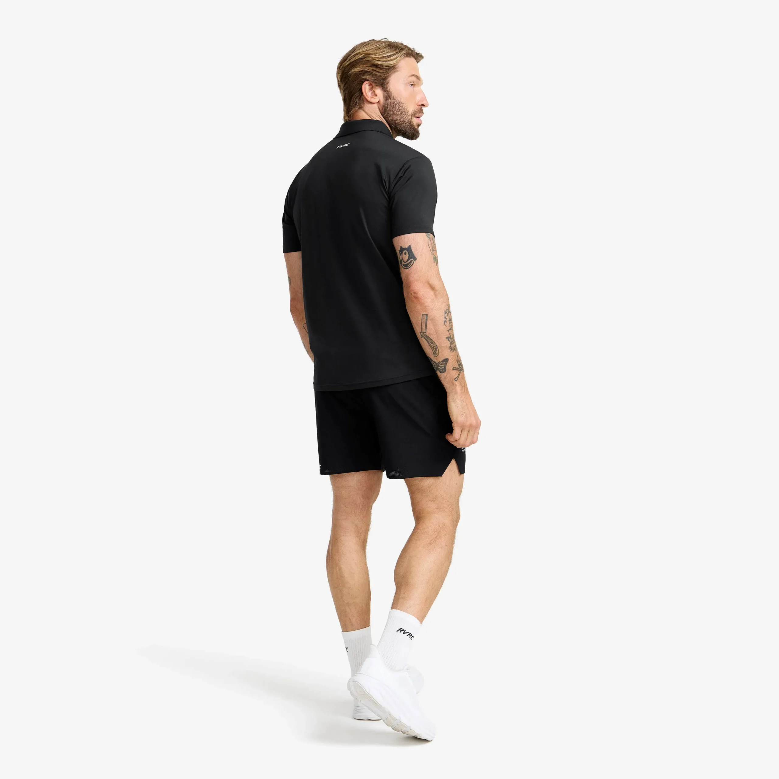 Stream Polo Shirt Herren Black