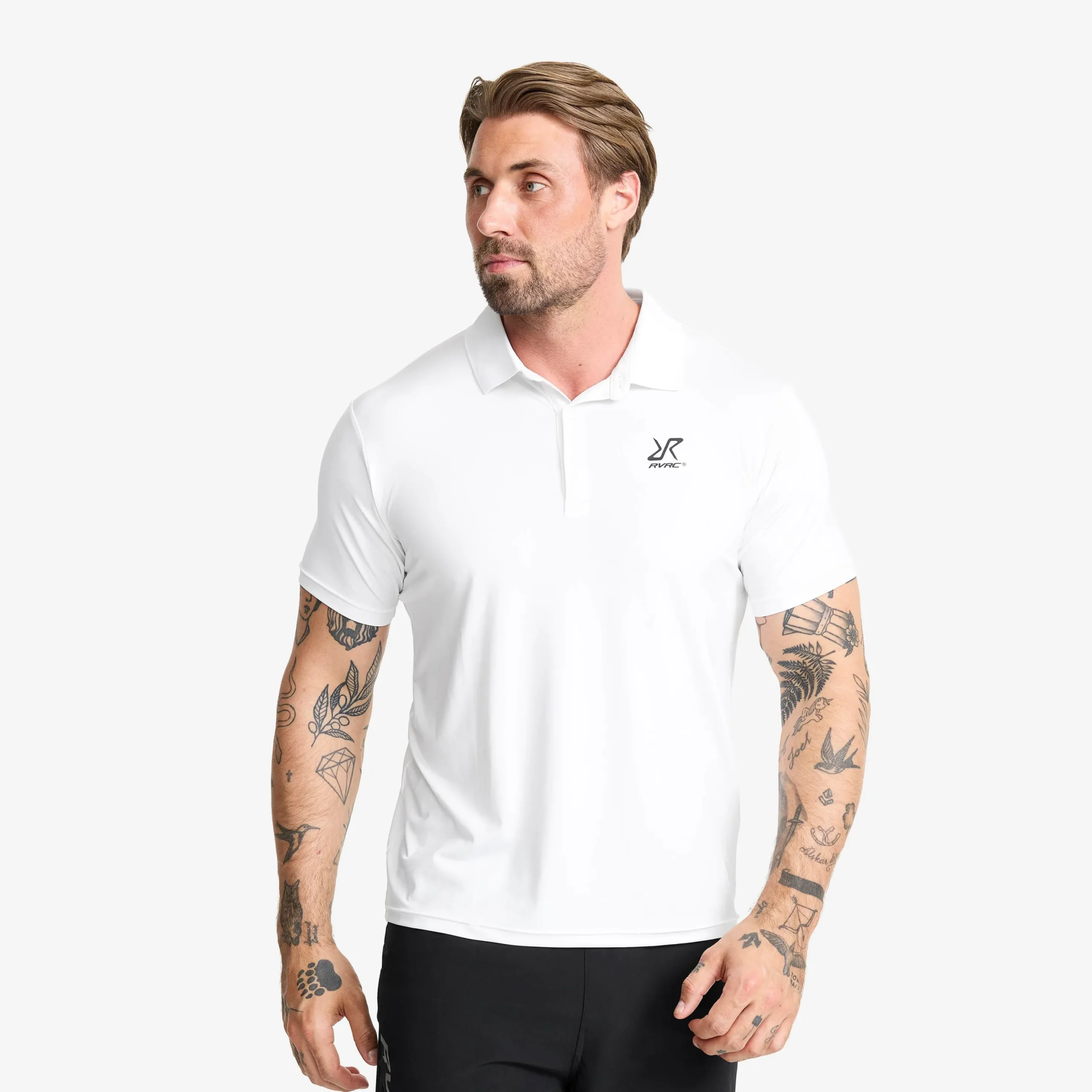 Stream Polo Shirt Herren White