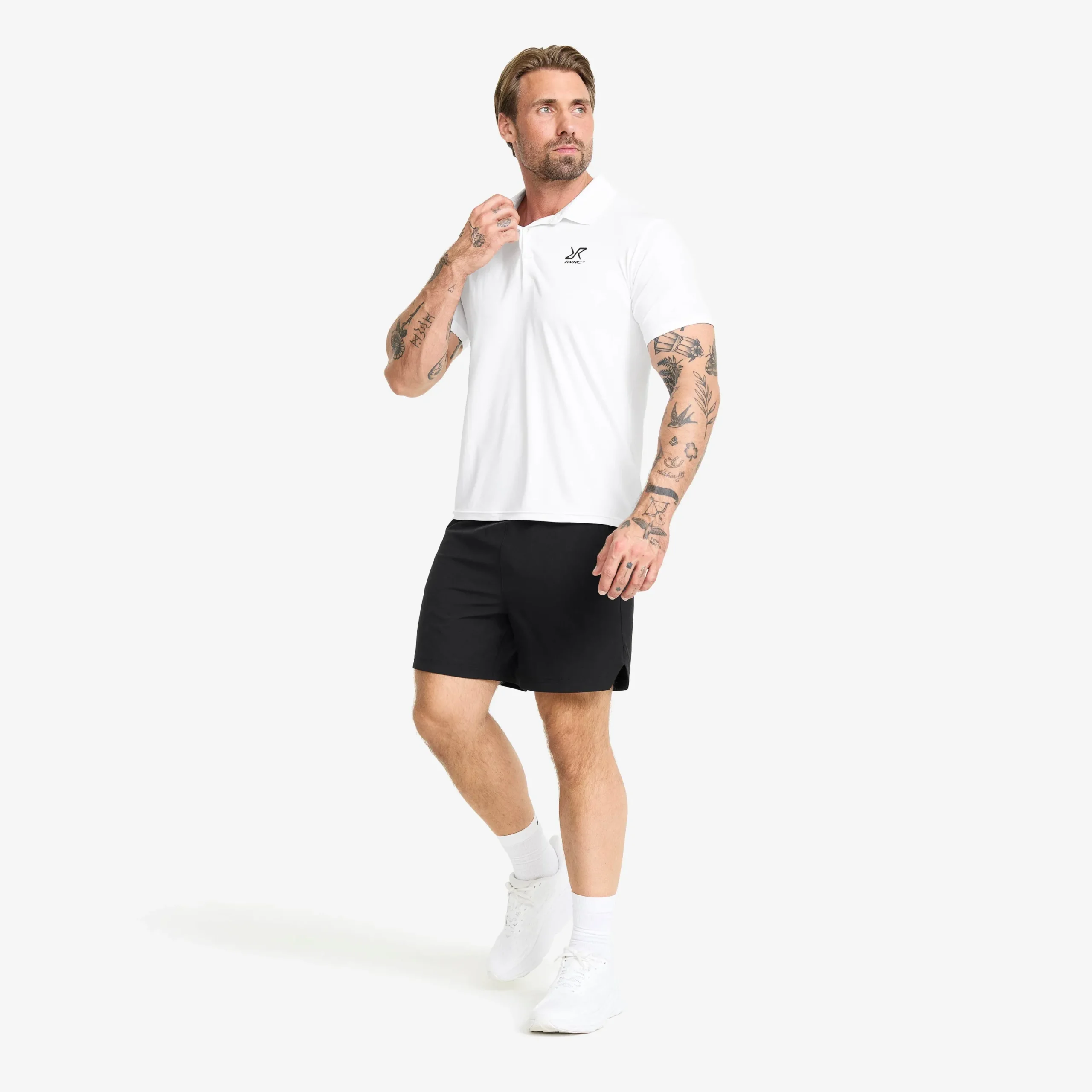 Stream Polo Shirt Herren White