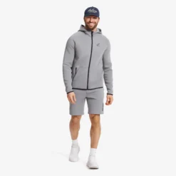 Street Scuba Full-zip Hoodie Herren Frost Gray
