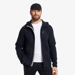 Street Scuba Full-zip Hoodie Herren Black