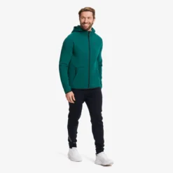 Street Scuba Full-zip Hoodie Herren Deep Teal