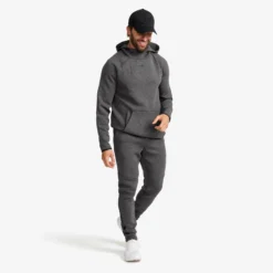 Street Scuba Hoodie Herren Dark Grey Melange