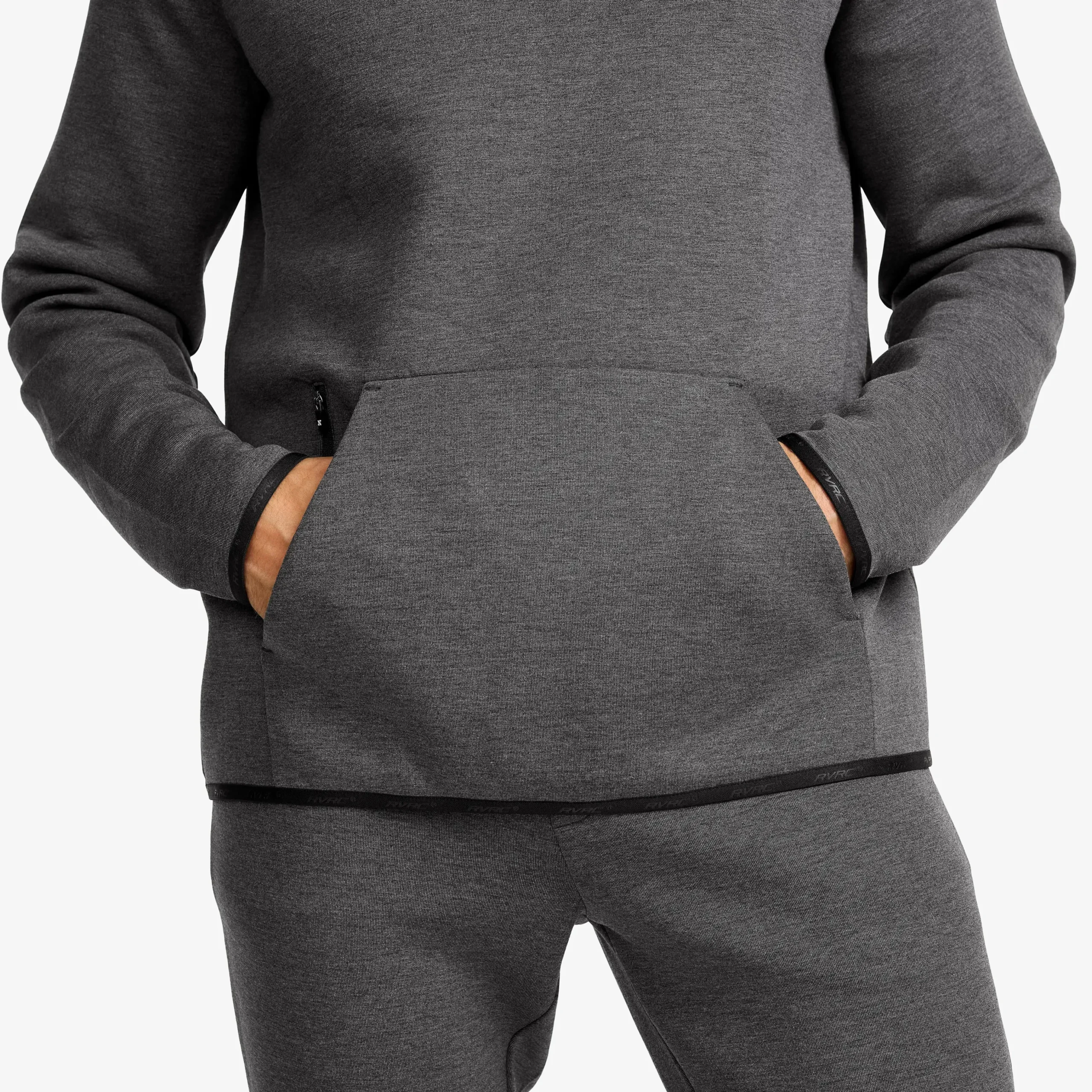 Street Scuba Hoodie Herren Dark Grey Melange