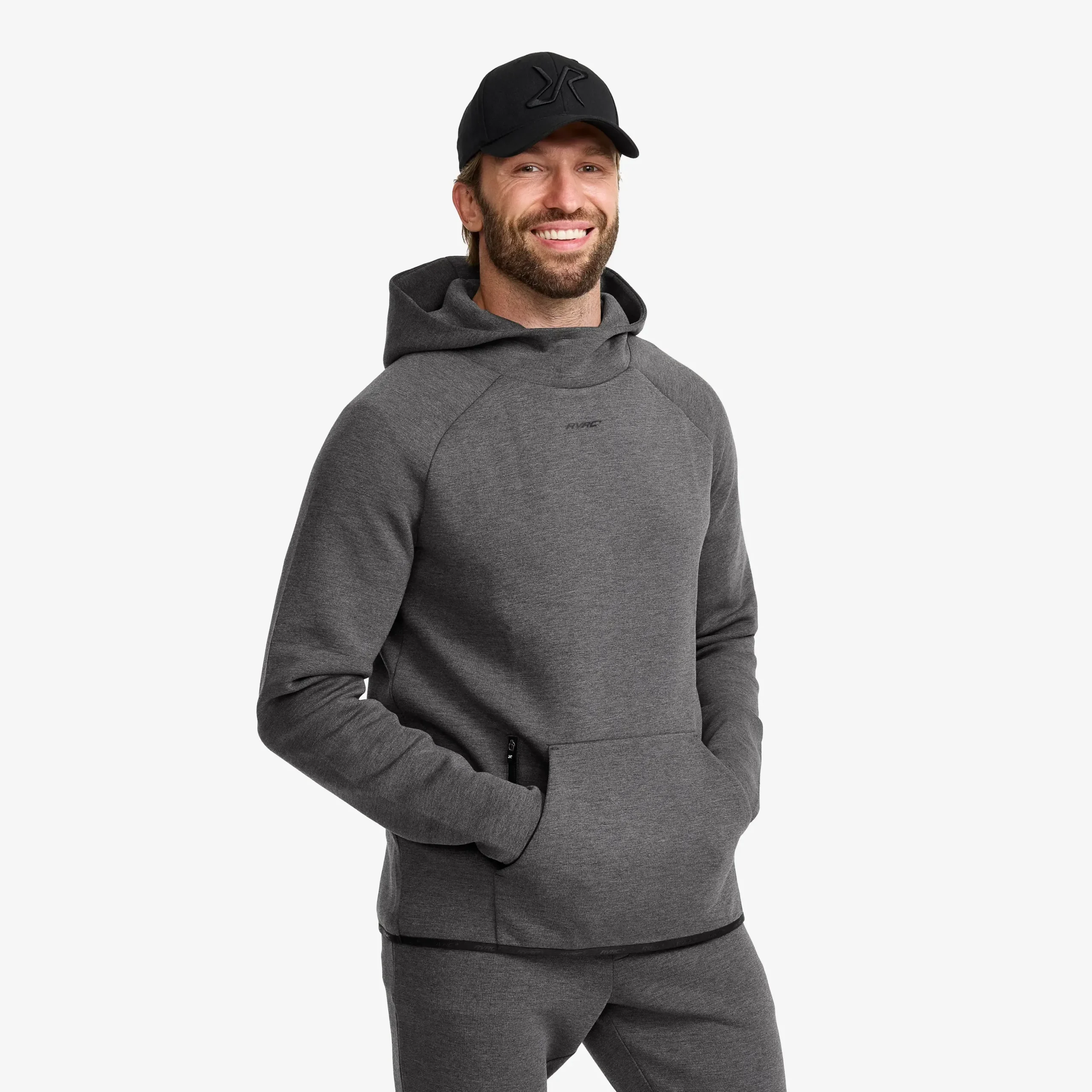 Street Scuba Hoodie Herren Dark Grey Melange