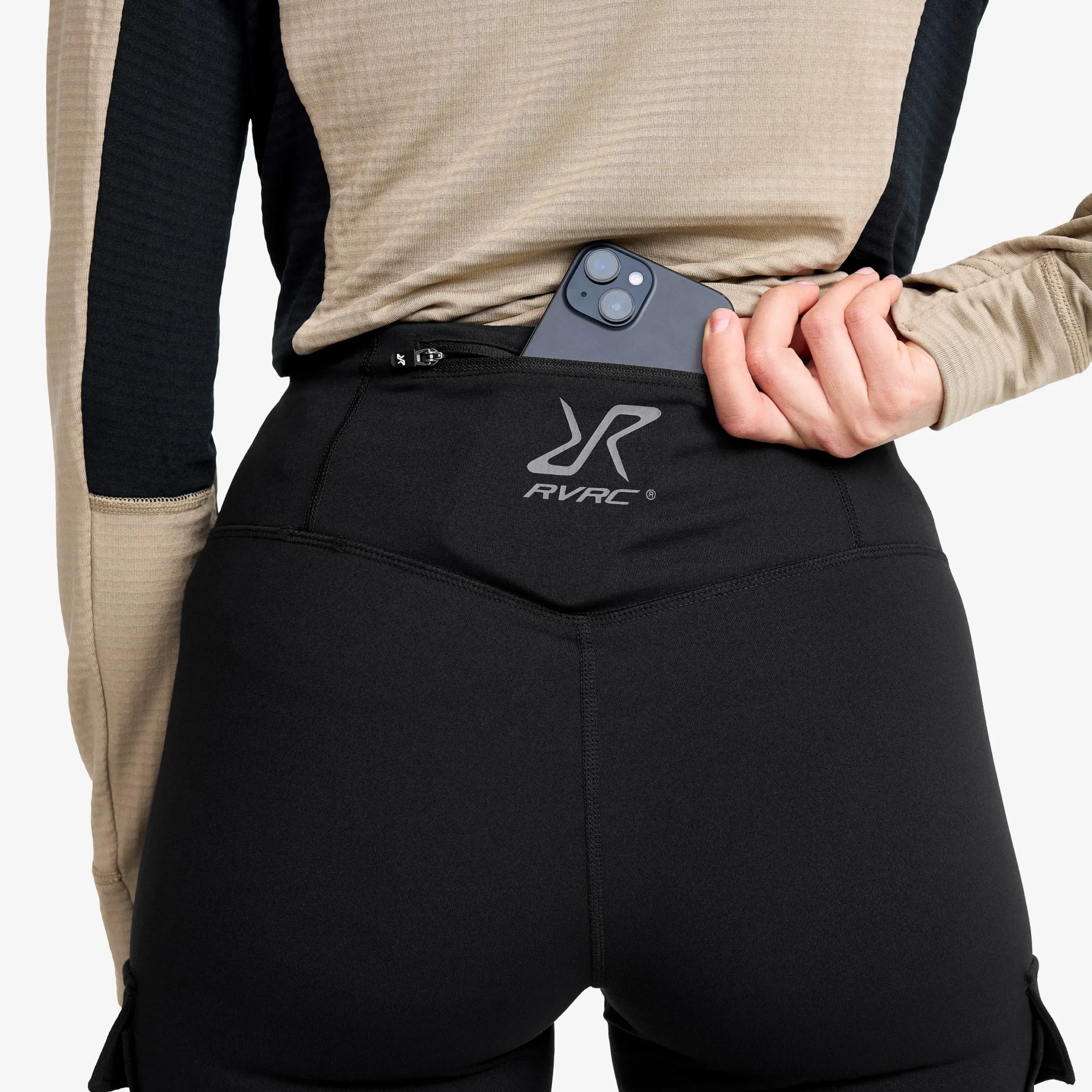 Summit Pocket Tights Damen Black
