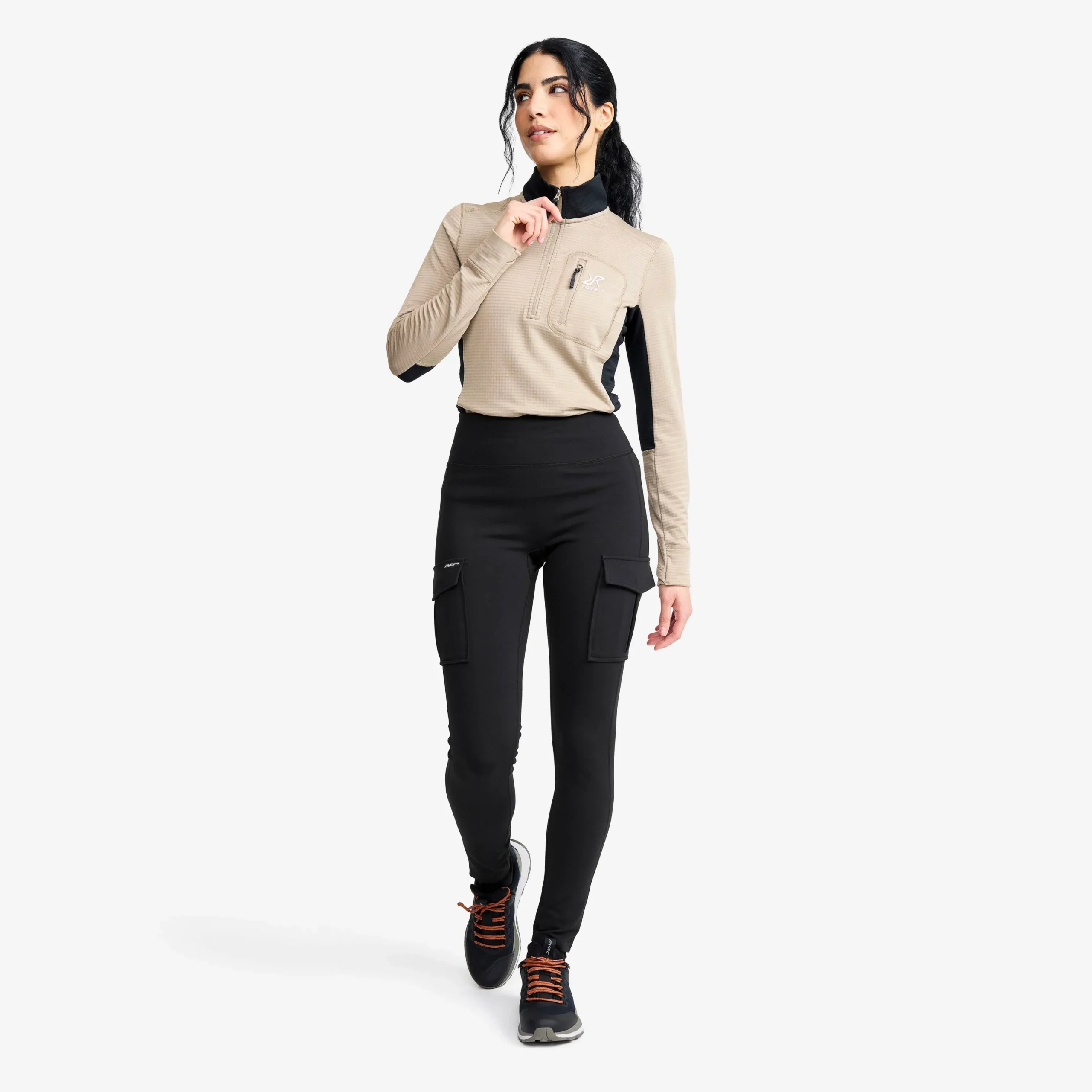 Summit Pocket Tights Damen Black