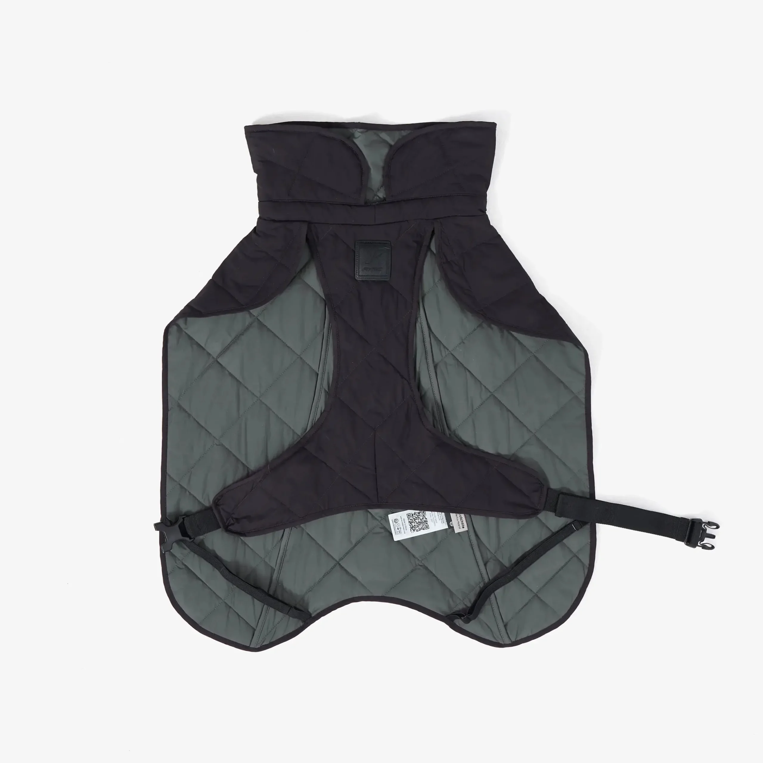 Tapa Quilt Dog Jacket Hund Black