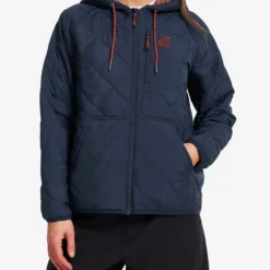 Tapa Quilt Insulated Jacket Damen Deep Navy