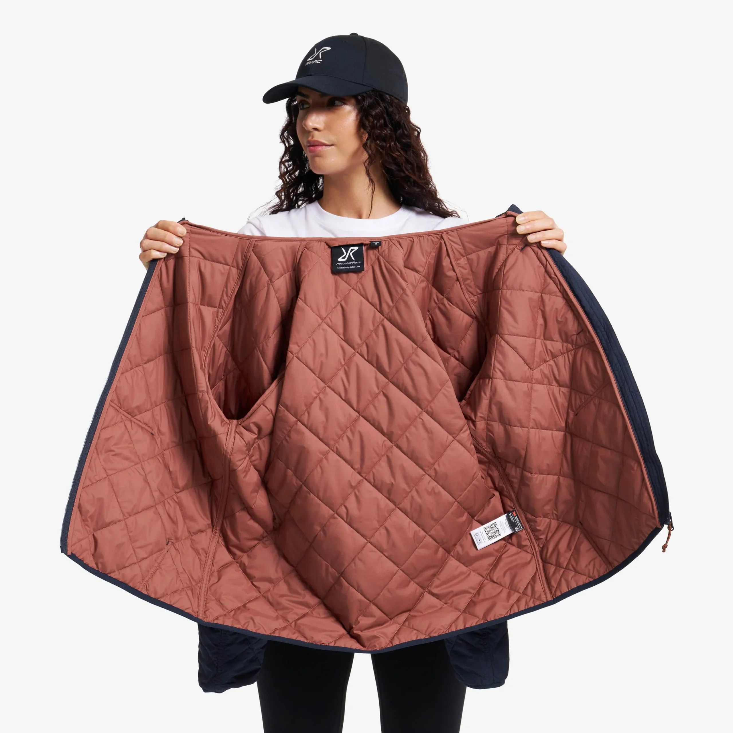 Tapa Quilt Insulated Jacket Damen Deep Navy