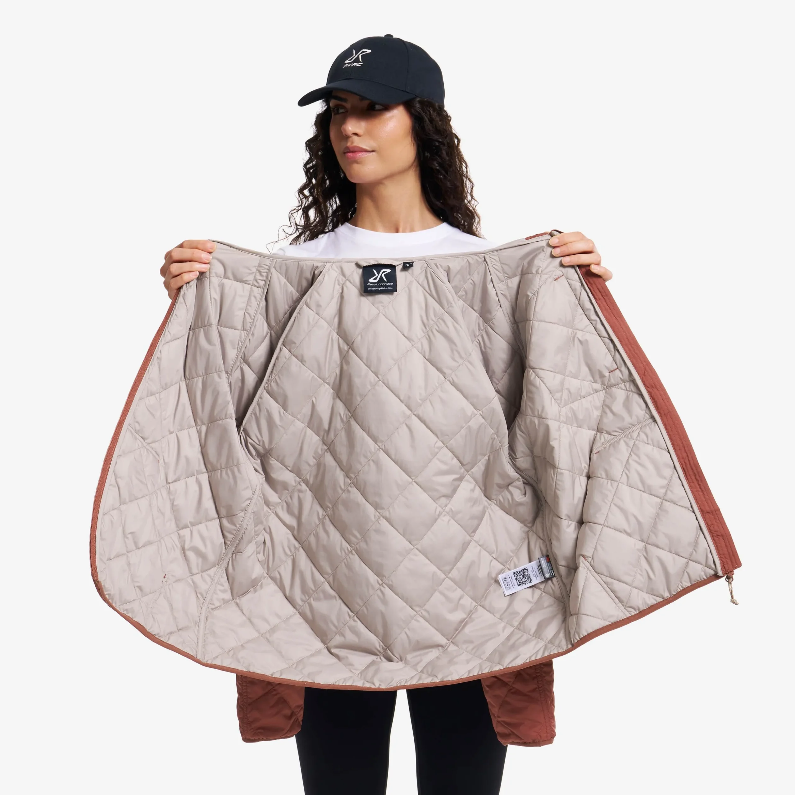 Tapa Quilt Insulated Jacket Damen Pink Mahogany