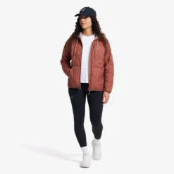 Tapa Quilt Insulated Jacket Damen Pink Mahogany