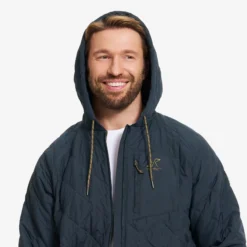 Tapa Quilt Insulated Jacket Herren Deep Navy