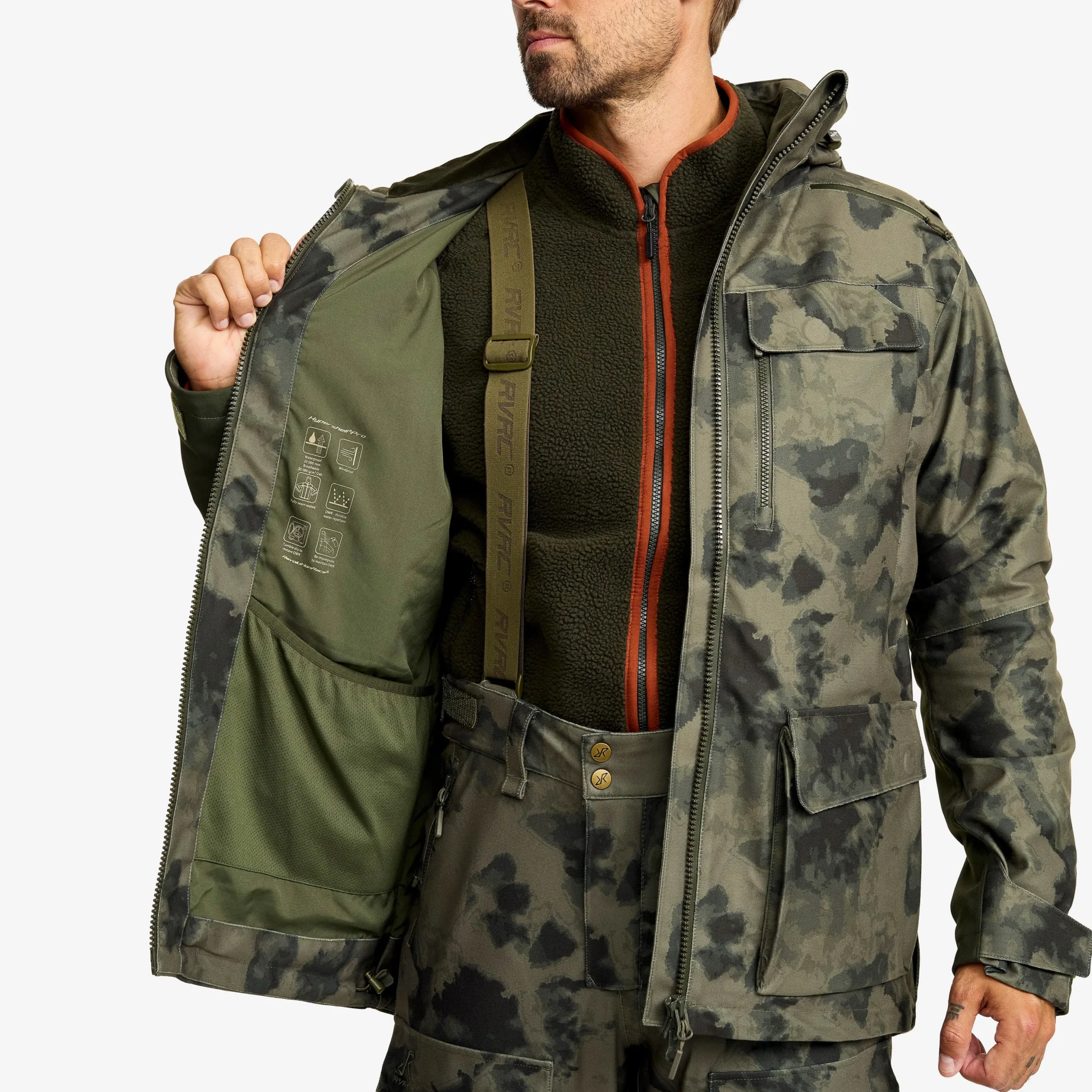Trace Silent Pro 2L Jacket Herren Camo Deep Depths
