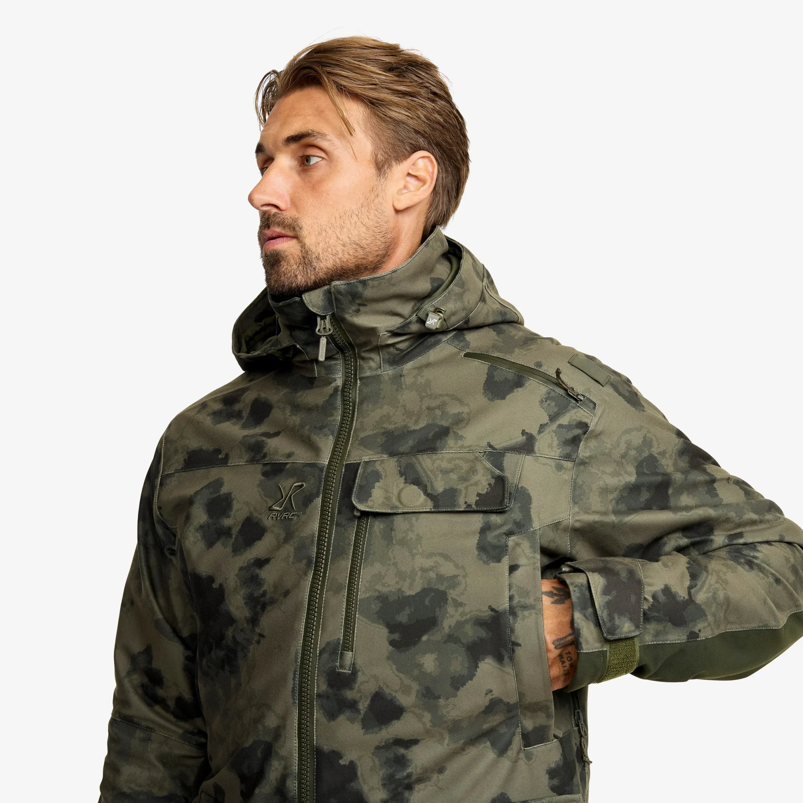 Trace Silent Pro 2L Jacket Herren Camo Deep Depths