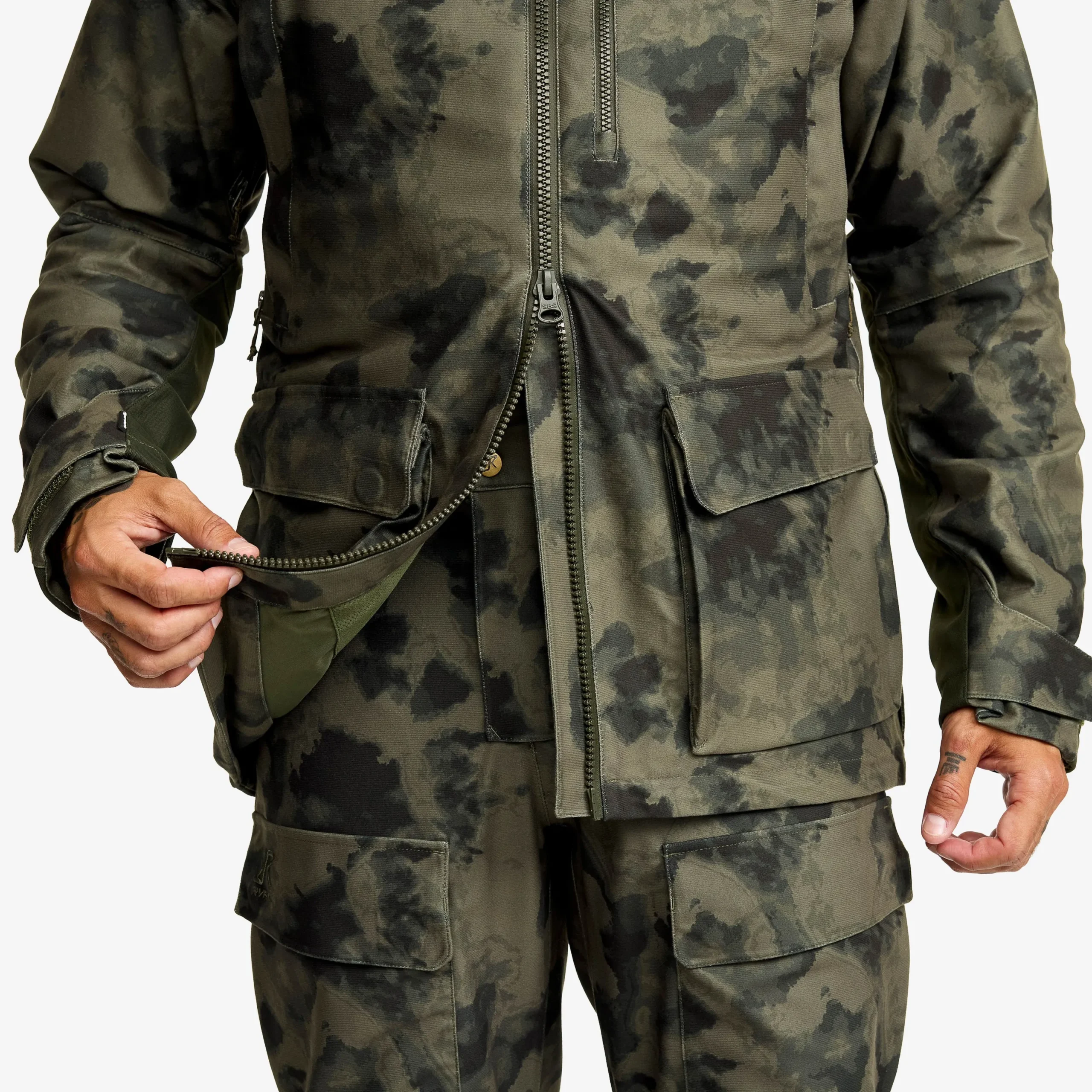 Trace Silent Pro 2L Jacket Herren Camo Deep Depths