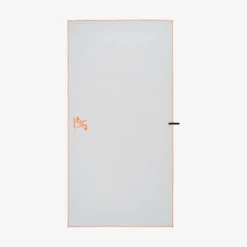 Travel Towel L Grey/Orange