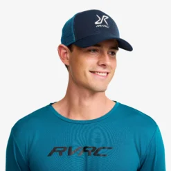 Trucker Snapback Cap Navy
