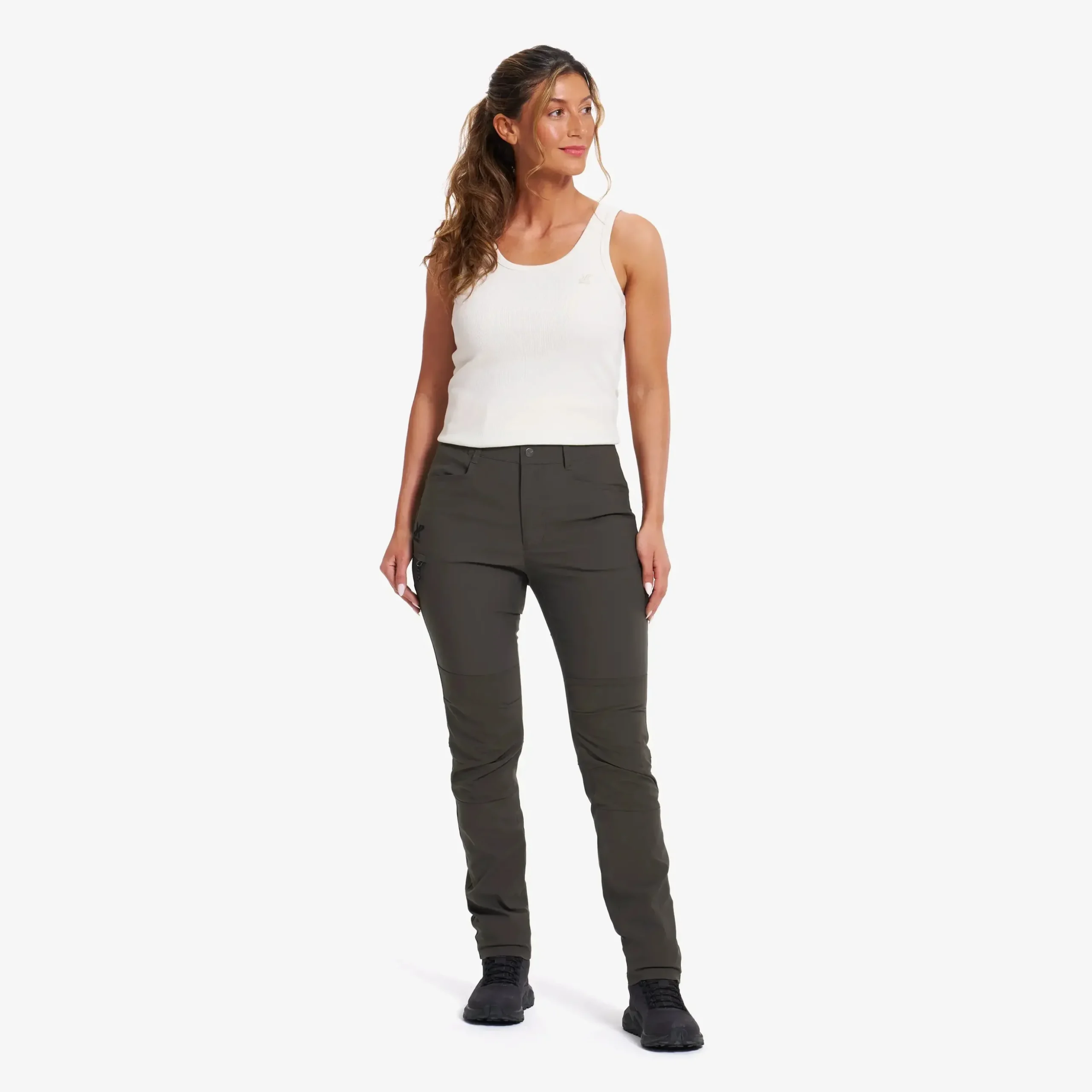 Twig High-waist Pants Damen Moss Gray