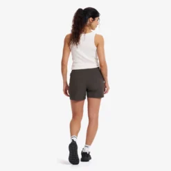 Twig High-waist Shorts Damen Moss Gray