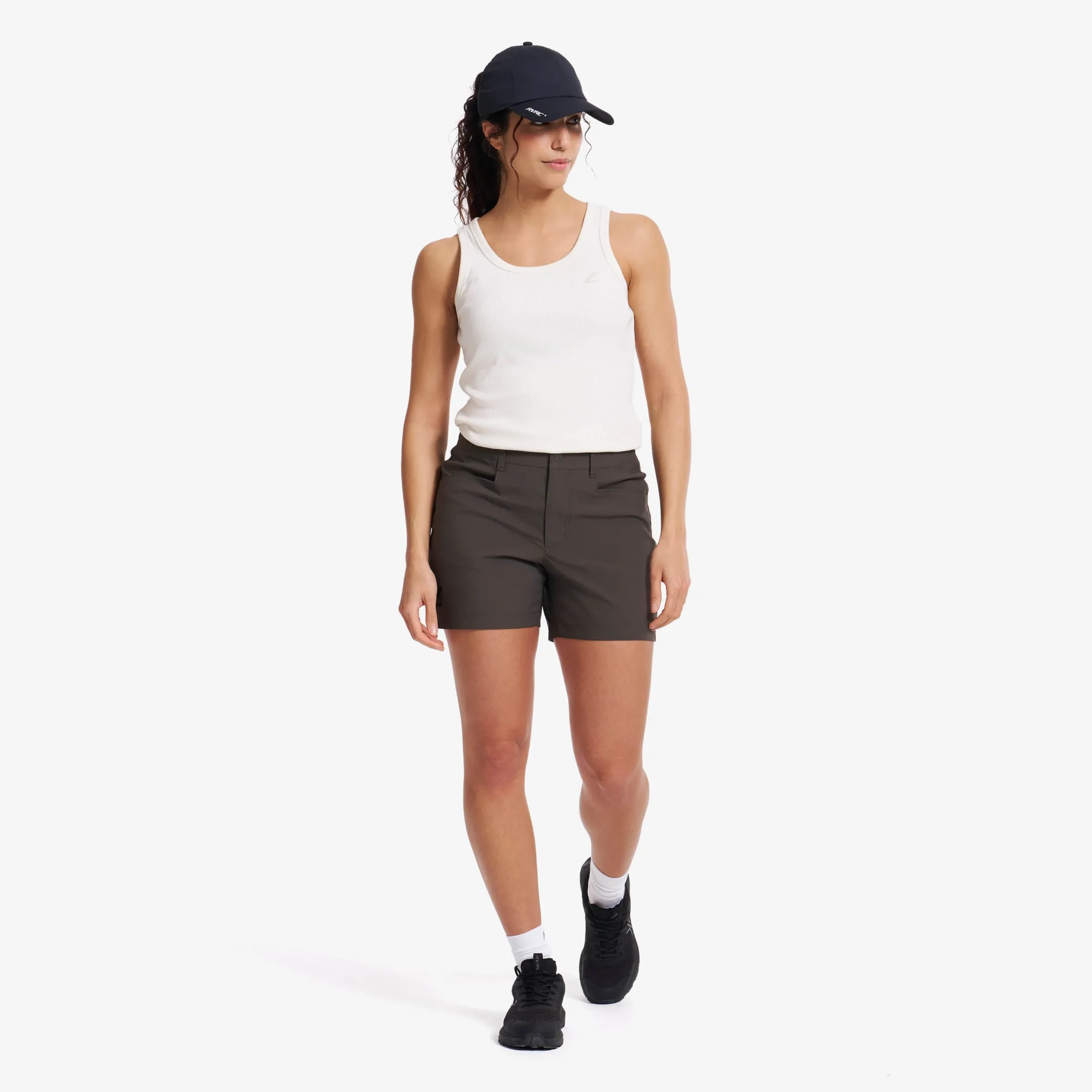 Twig High-waist Shorts Damen Moss Gray