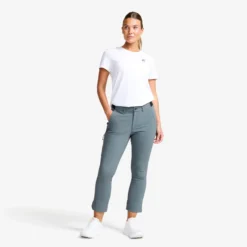 Variety High-waist Cropped Pants Damen Turbulence Blue
