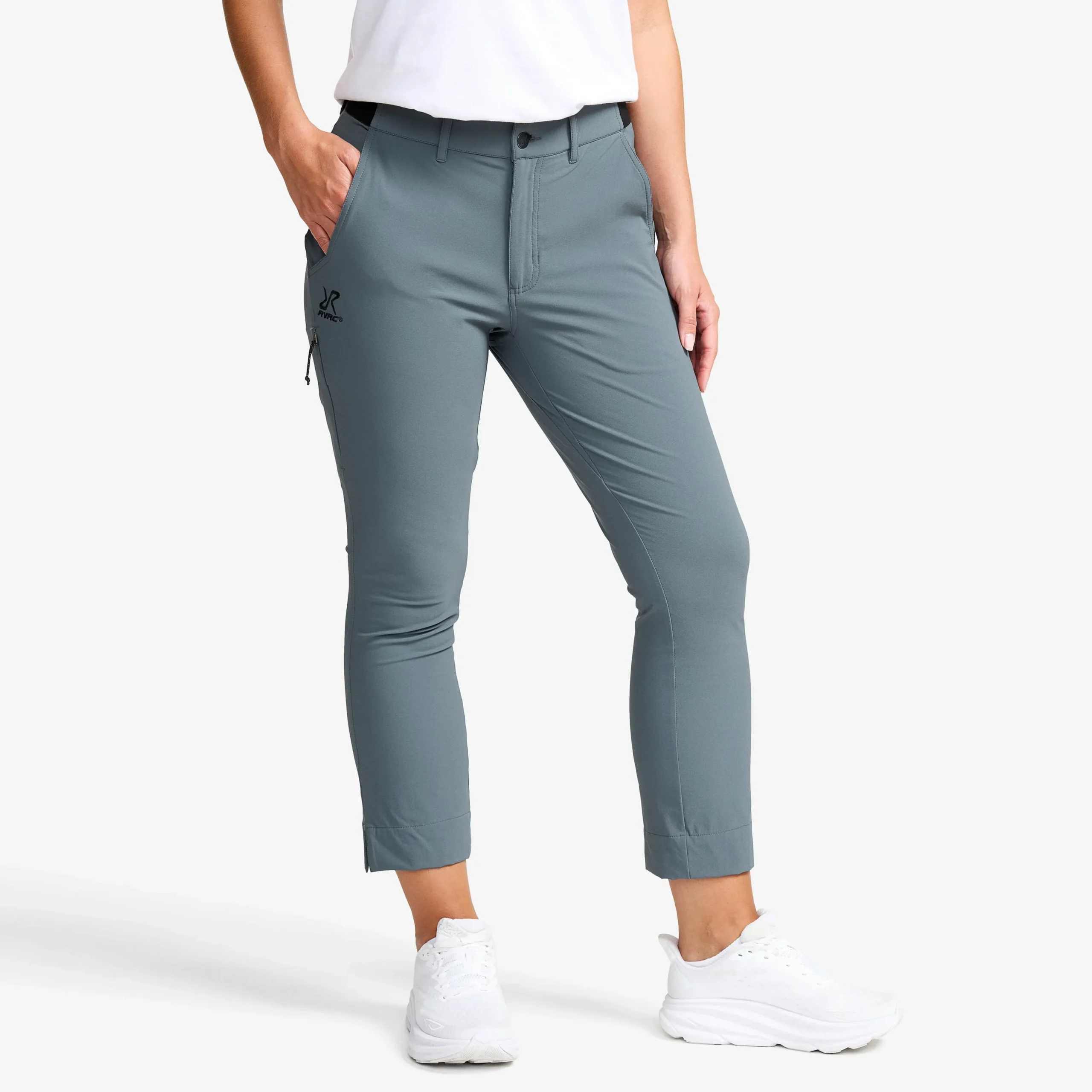 Variety High-waist Cropped Pants Damen Turbulence Blue