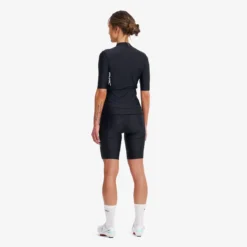 Velo Full-zip Cycling Jersey Damen Black