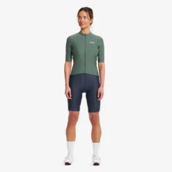 Velo Full-zip Cycling Jersey Damen Balsam Green