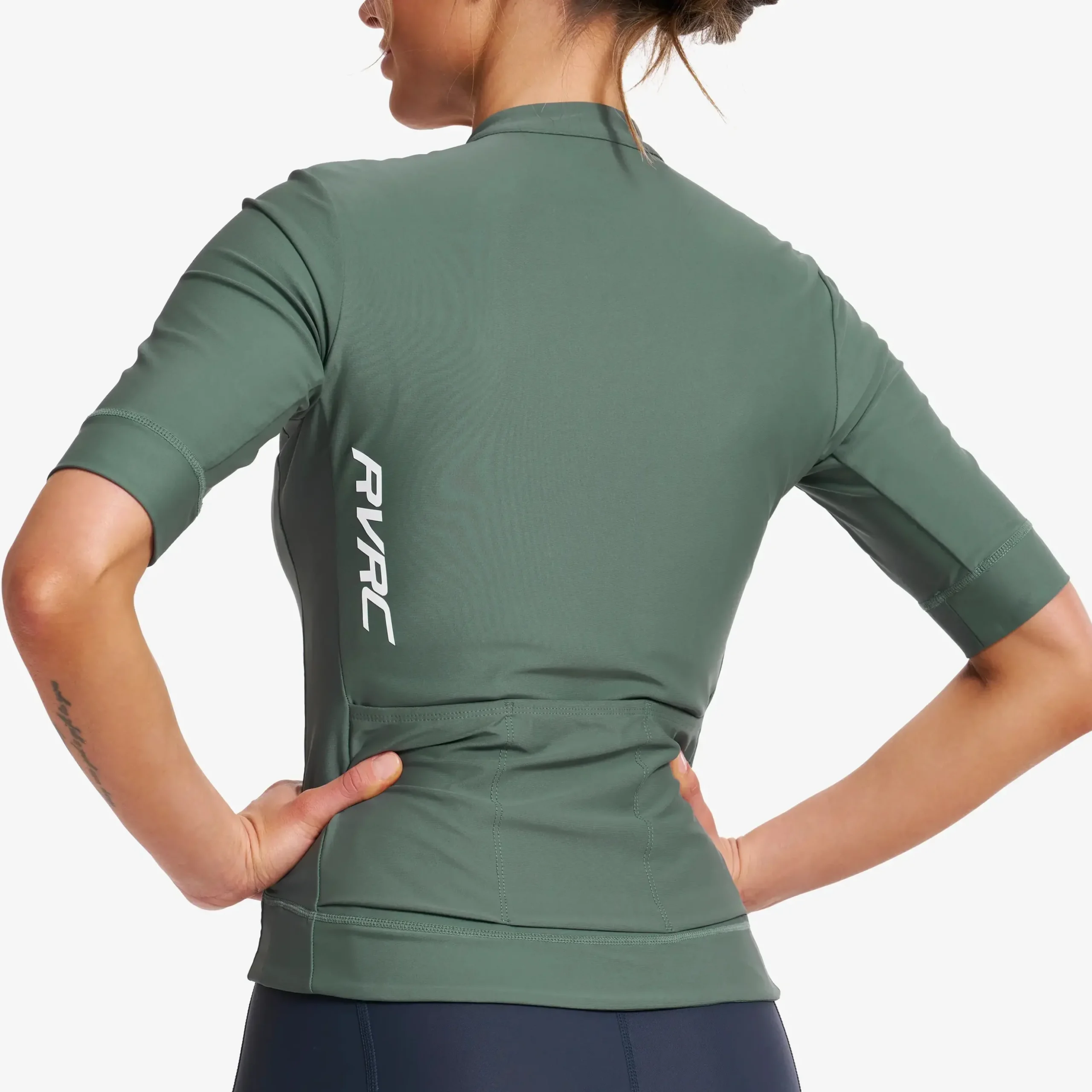 Velo Full-zip Cycling Jersey Damen Balsam Green
