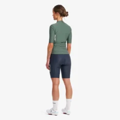 Velo Full-zip Cycling Jersey Damen Balsam Green