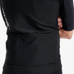 Velo Full-zip Cycling Jersey Herren Black