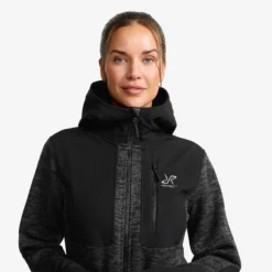 Wander Pro Wool Hoodie Damen Anthracite