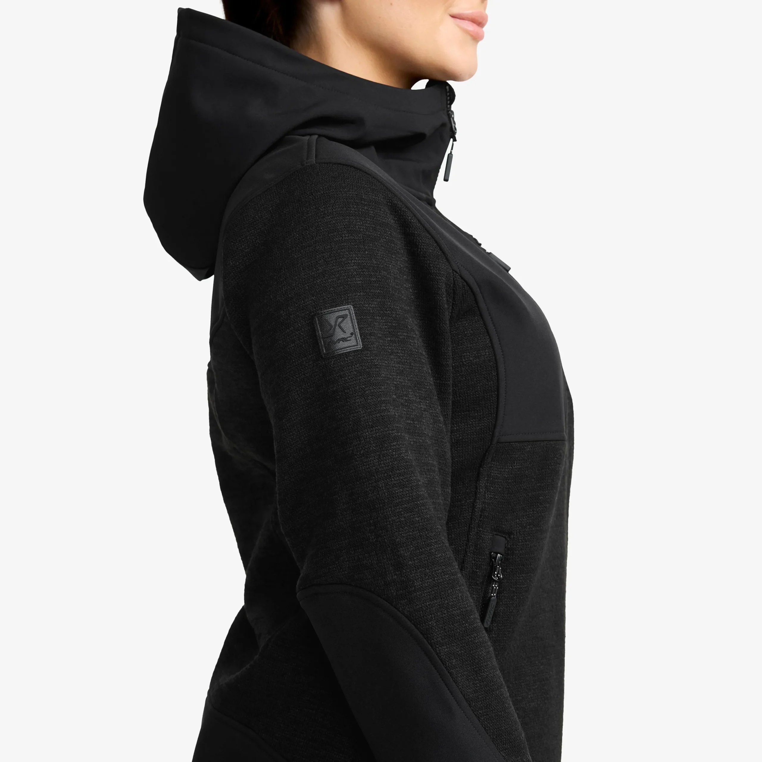 Wander Pro Wool Hoodie Damen Charcoal Black