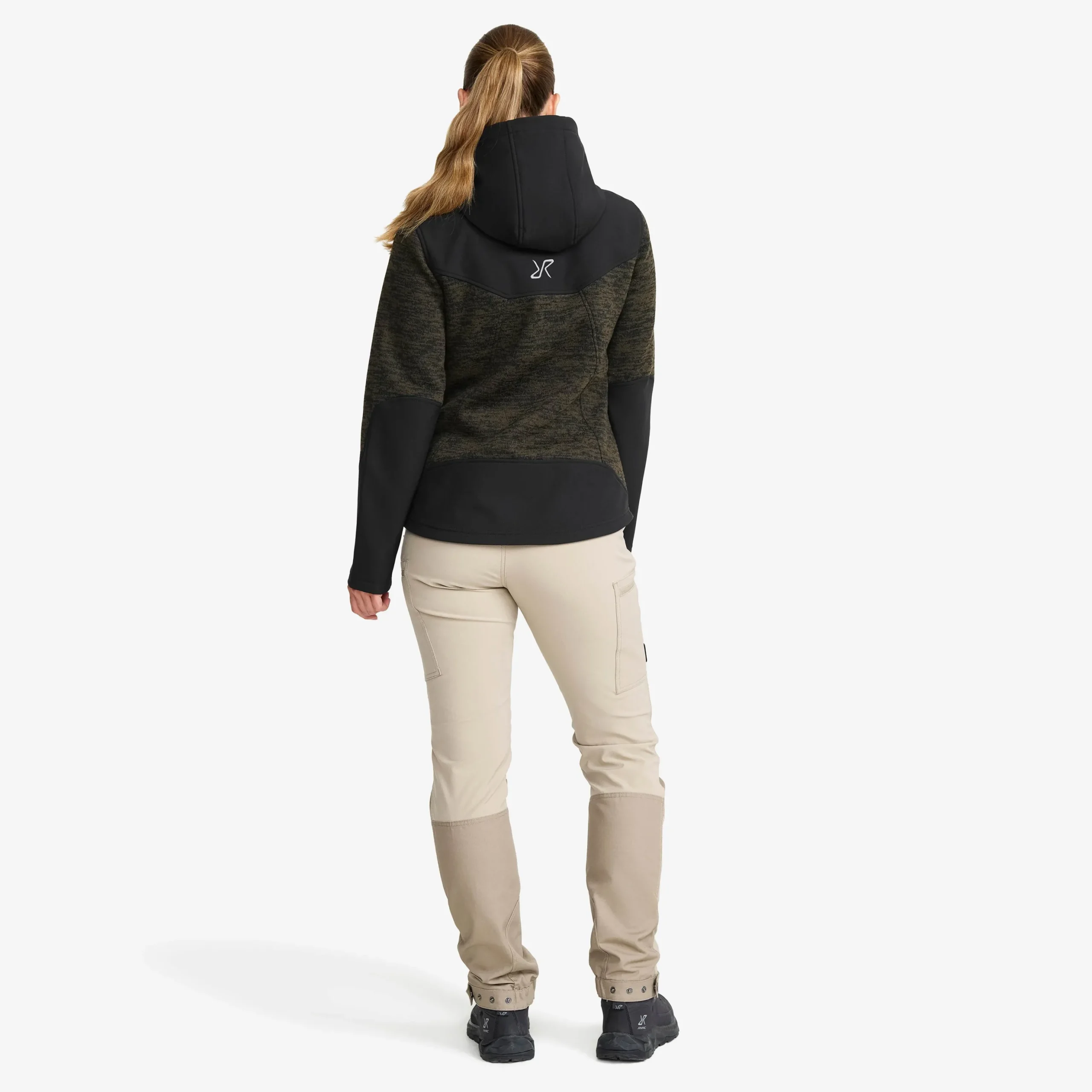 Wander Pro Wool Hoodie Damen Dark Olive