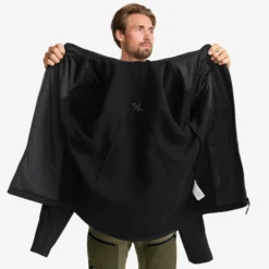 Wander Pro Wool Hoodie Herren Charcoal Black