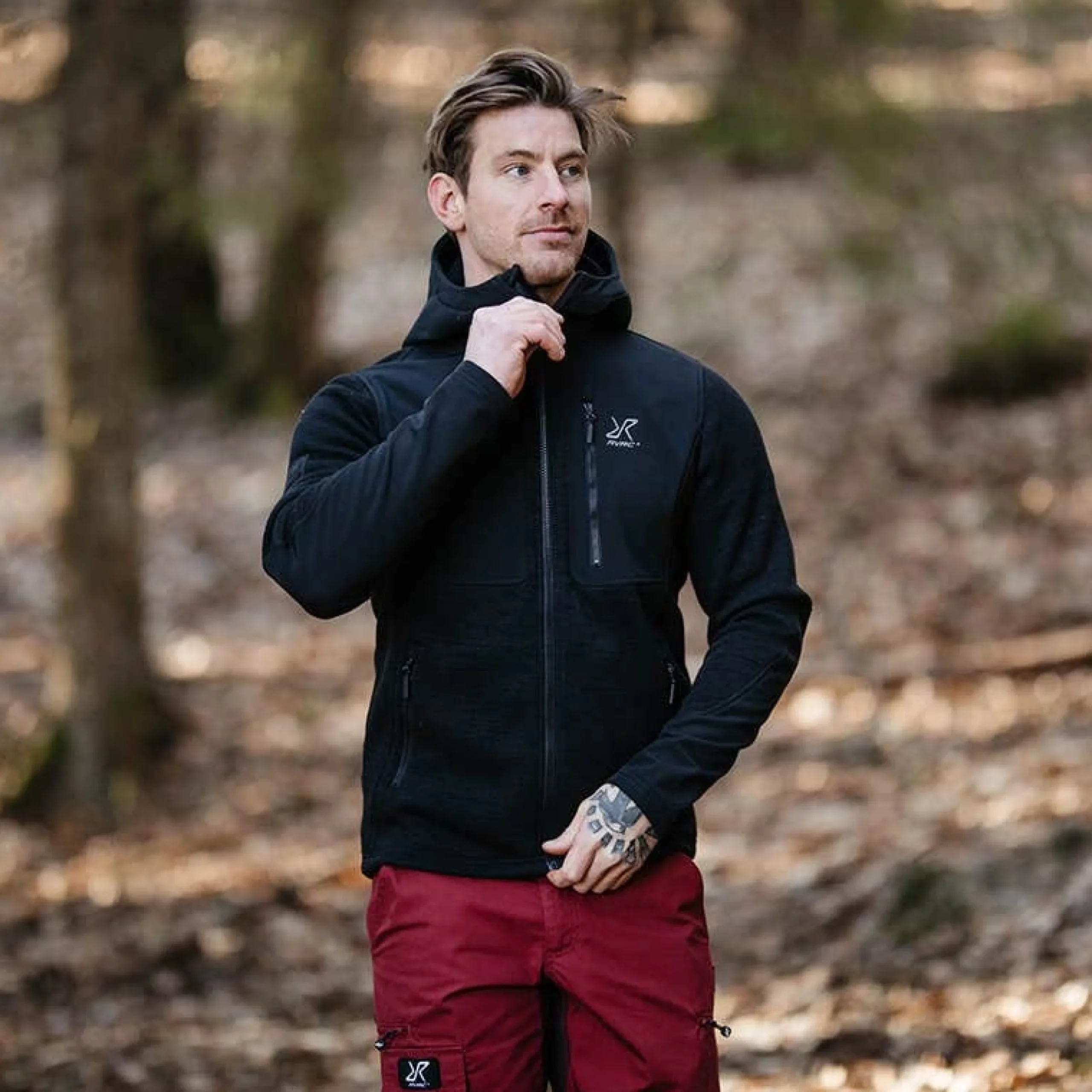 Wander Pro Wool Hoodie Herren Charcoal Black