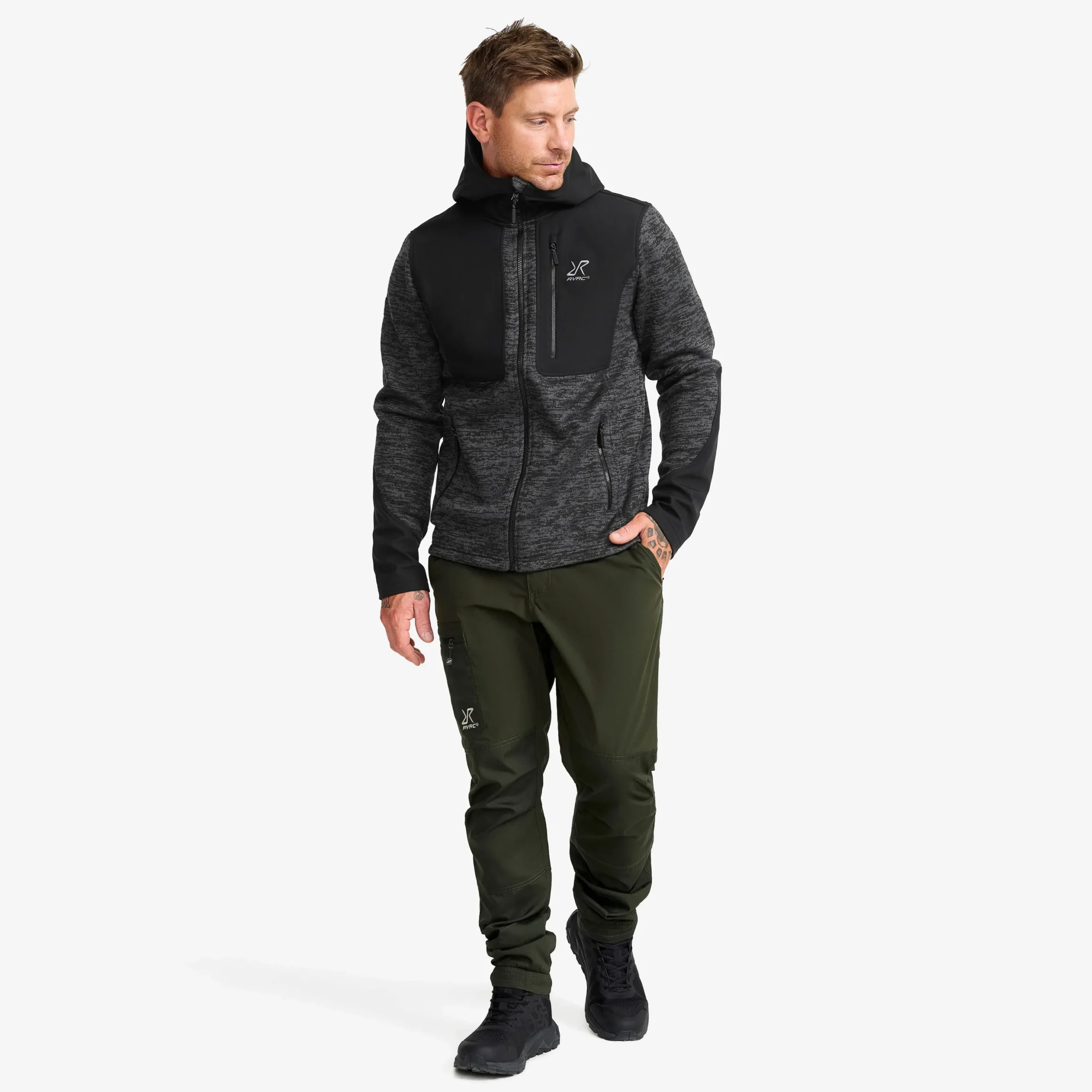 Wander Pro Wool Hoodie Herren Anthracite