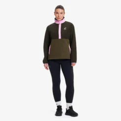 Woodland Half-zip Fleece Damen Forest Night/Kalamata