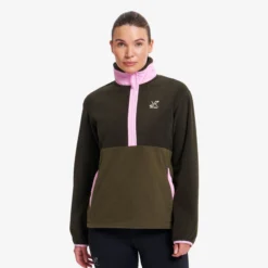Woodland Half-zip Fleece Damen Forest Night/Kalamata