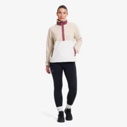 Woodland Half-zip Fleece Damen Tofu/Peyote