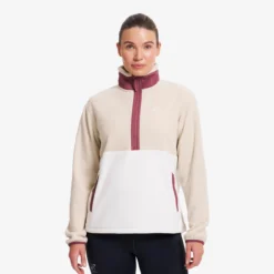 Woodland Half-zip Fleece Damen Tofu/Peyote