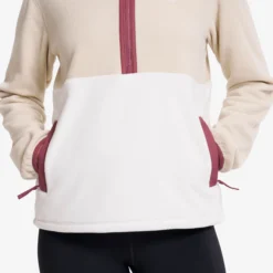 Woodland Half-zip Fleece Damen Tofu/Peyote