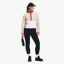 Woodland Half-zip Fleece Damen Tofu/Peyote