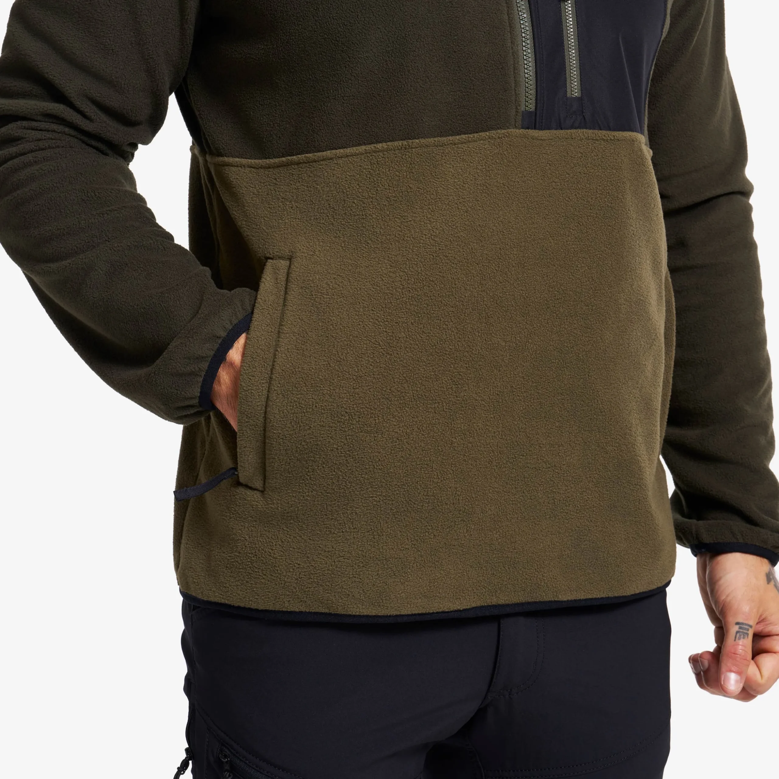 Woodland Half-zip Fleece Herren Forest Night/Kalamata