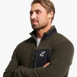 Woodland Half-zip Fleece Herren Forest Night/Kalamata