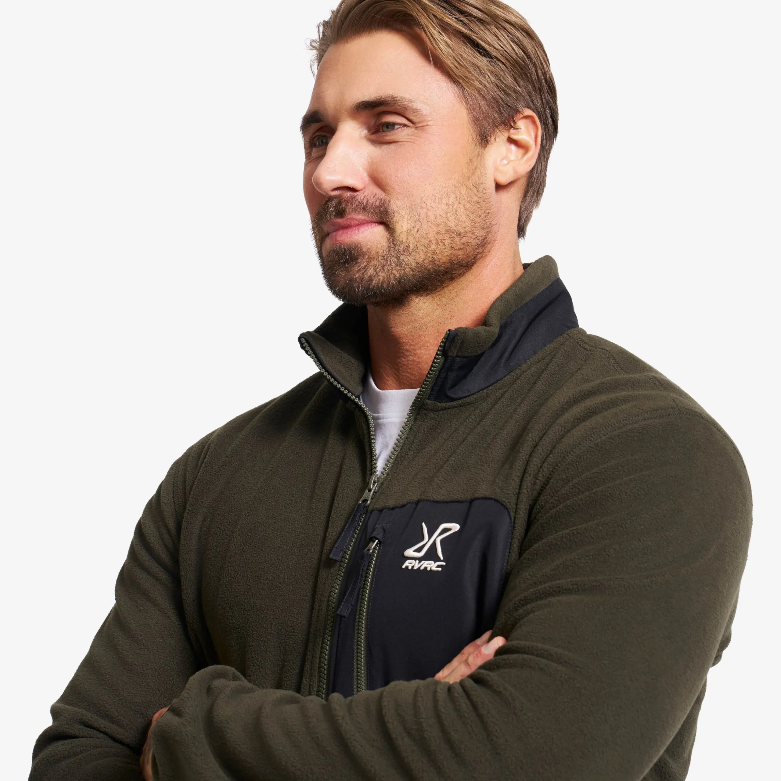 Woodland Half-zip Fleece Herren Forest Night/Kalamata