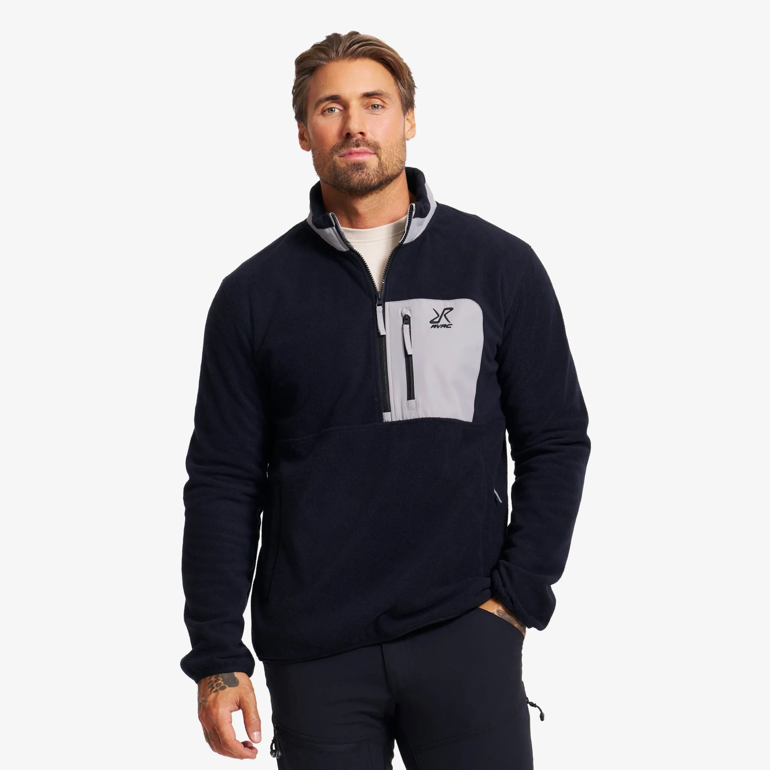 Woodland Half-zip Fleece Herren Black