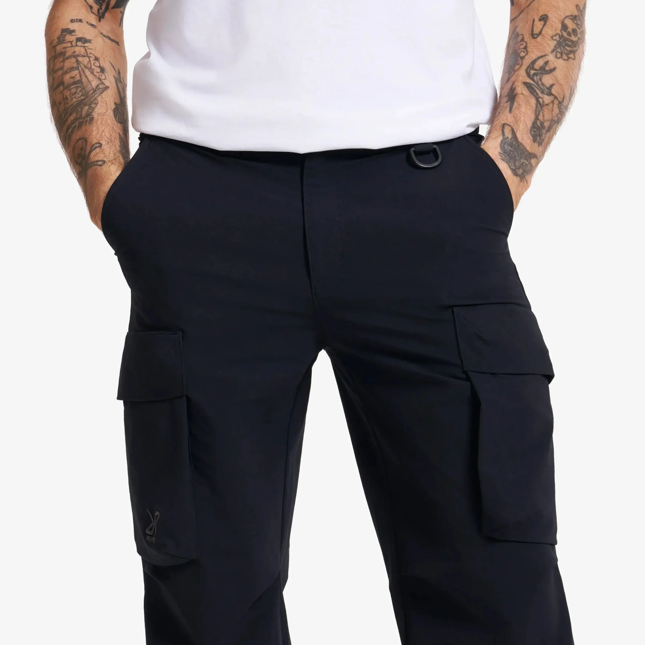 Zenith Wide Leg Cargo Pants Herren Black